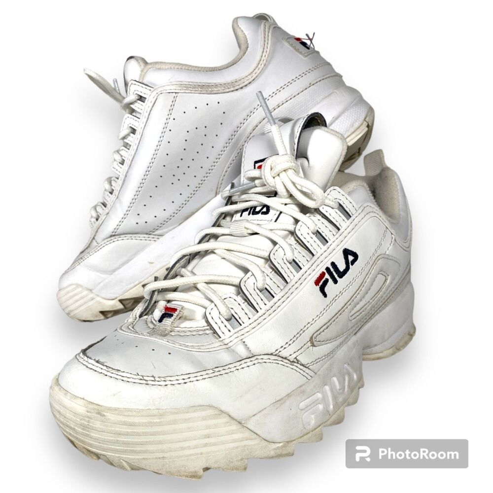 FILA Disruptor Sneakers Men Size 7 White Shoe Chunky
